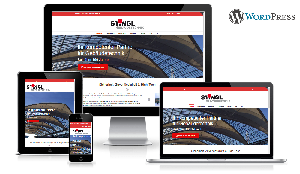 Website mit Wordpress